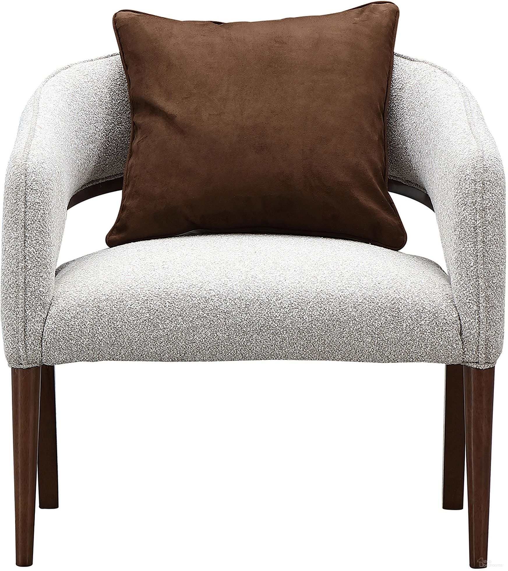 The appearance of Houston Accent Chair In Walnut designed by Michael Amini in the transitional interior design. This walnut piece of furniture was selected by 1StopBedrooms from Houston Collection to add a touch of cosiness and style into your home. Sku: 9095834-PBL-416. Material: Birch.