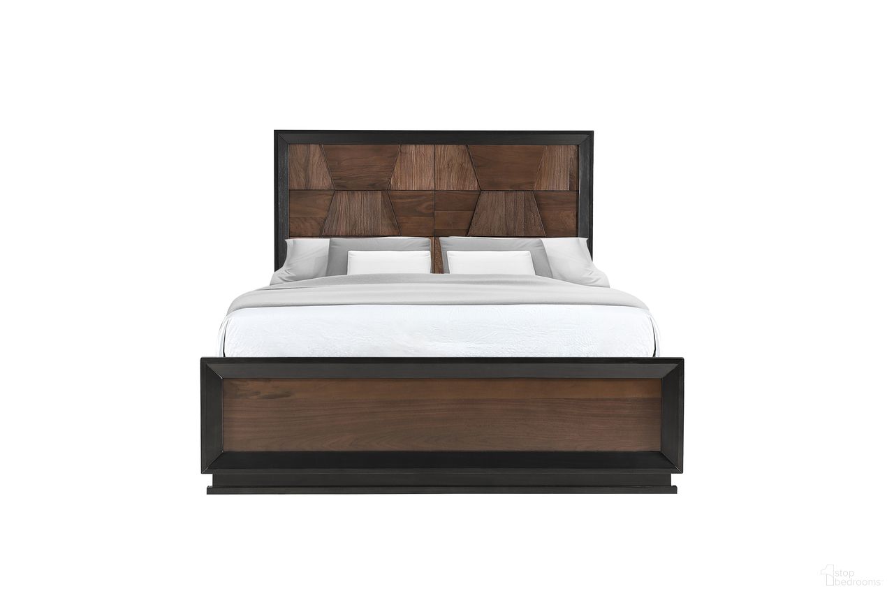 Houston King Panel Bed In Walnut