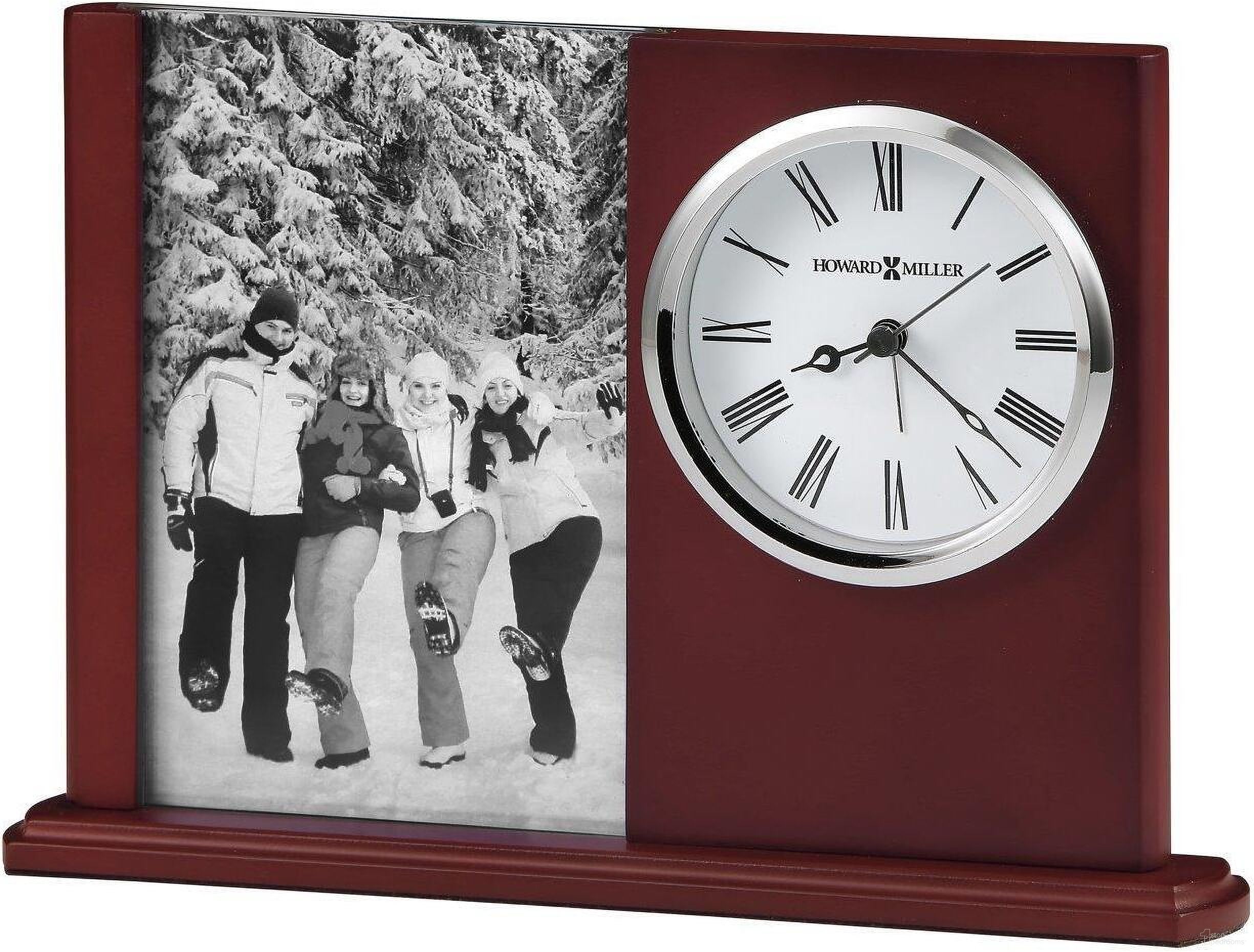 The appearance of Howard Miller Portrait Caddy II Tabletop Clock designed by Howard Miller in the traditional interior design. This brown piece of furniture  was selected by 1StopBedrooms from  to add a touch of cosiness and style into your home. Sku: 645780.