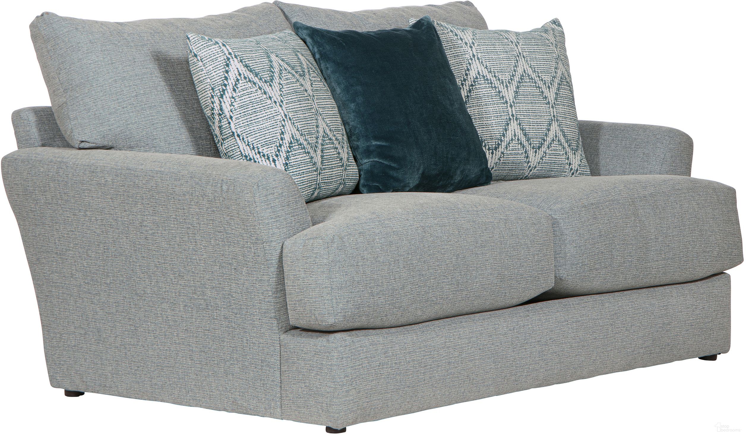 The appearance of Howell Loveseat In Seafoam designed by Jackson in the traditional interior design. This seafoam piece of furniture was selected by 1StopBedrooms from Howell Collection to add a touch of cosiness and style into your home. Sku: 348202161735172635. Material: Fabric.