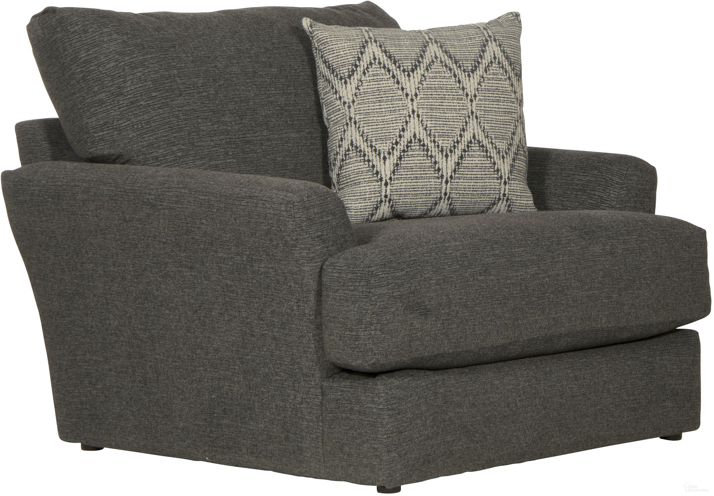 The appearance of Howell Oversized Chair In Graphite designed by Jackson in the traditional interior design. This graphite piece of furniture was selected by 1StopBedrooms from Howell Collection to add a touch of cosiness and style into your home. Sku: 348201161748172648. Material: Fabric.