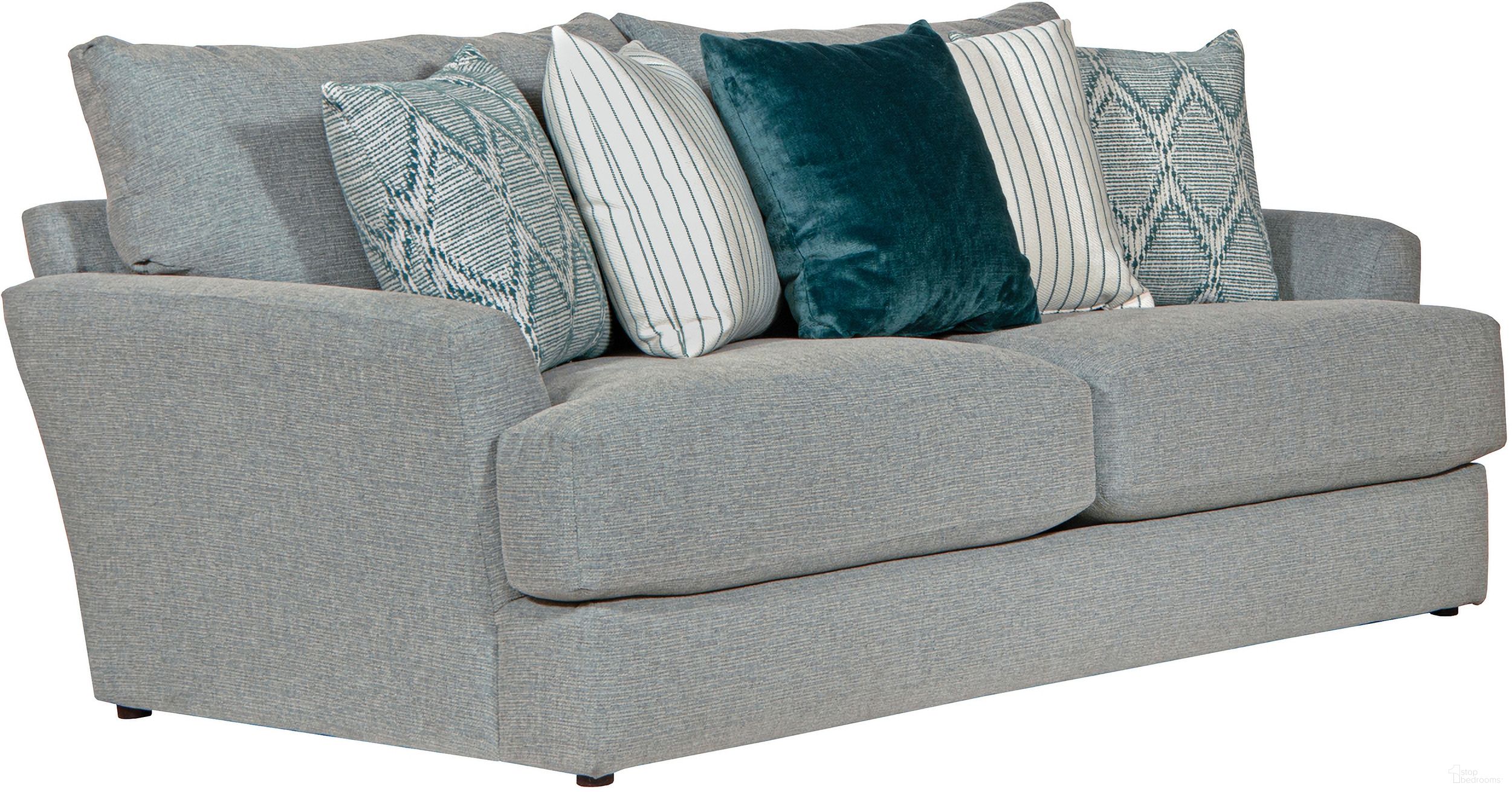 The appearance of Howell Sofa In Seafoam designed by Jackson in the traditional interior design. This seafoam piece of furniture was selected by 1StopBedrooms from Howell Collection to add a touch of cosiness and style into your home. Sku: 348203161735172635. Material: Fabric.