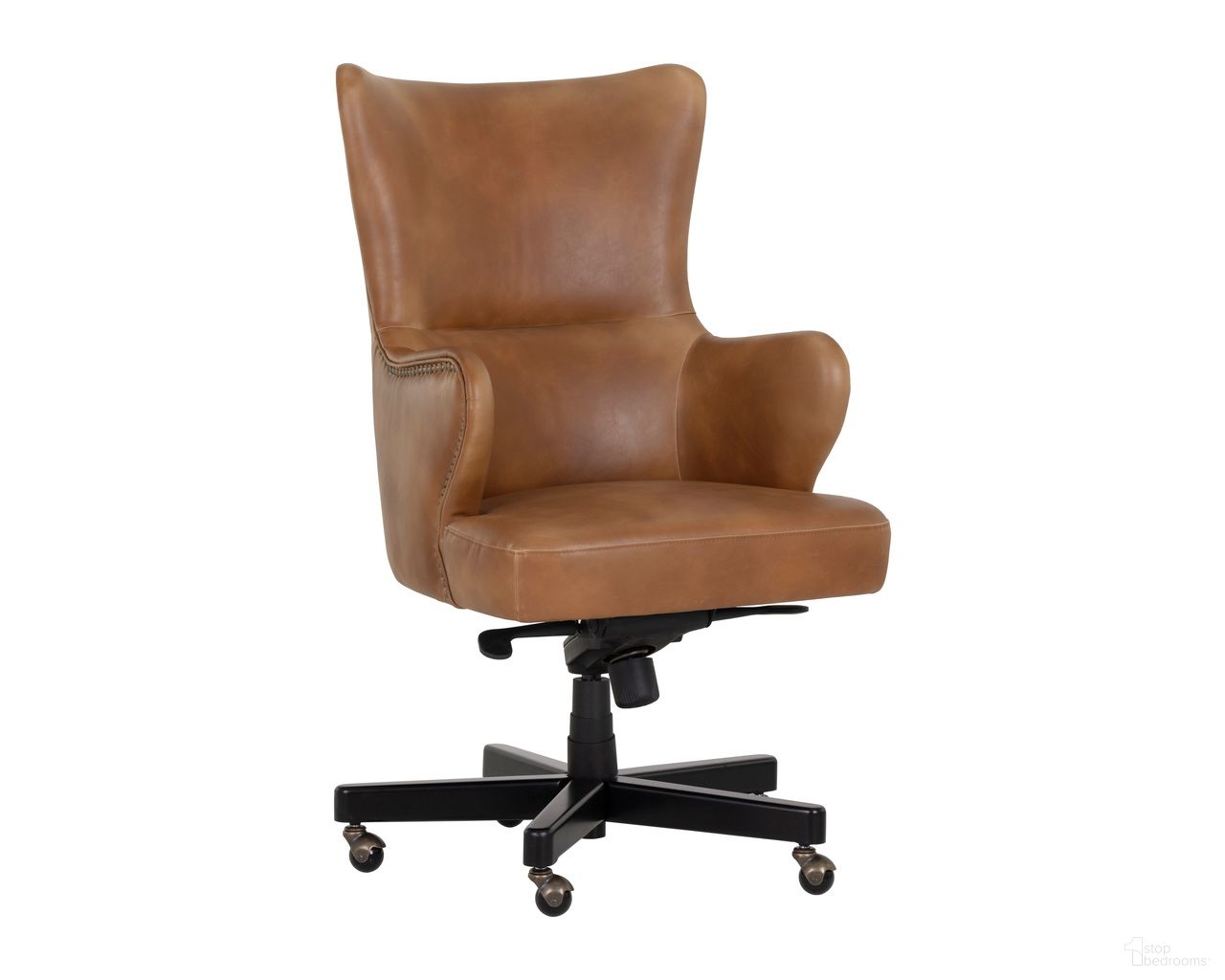 Hubert Office Chair In Tobacco Tan
