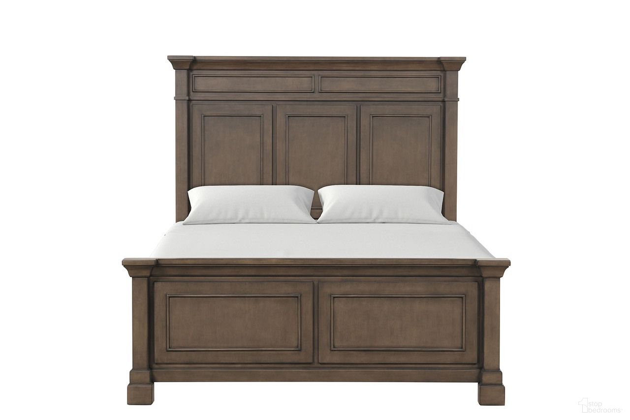 Huddersfield Eastern king Bed In Dark Walnut