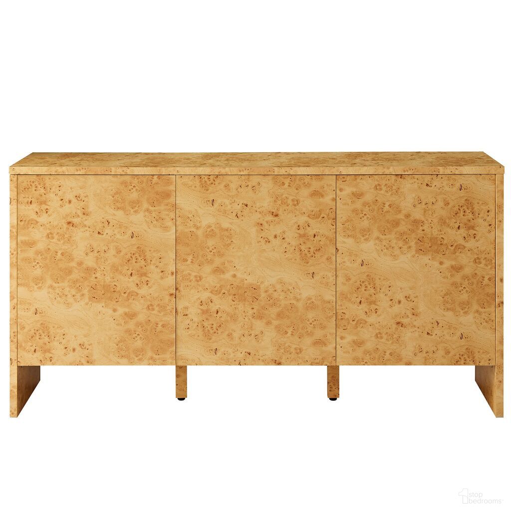 The appearance of Hudson 60 Inch Burl Wood Sideboard In Natural designed by Modway in the modern / contemporary interior design. This natural piece of furniture  was selected by 1StopBedrooms from Hudson Collection to add a touch of cosiness and style into your home. Sku: EEI-6860-BUR. Material: Laminate.
