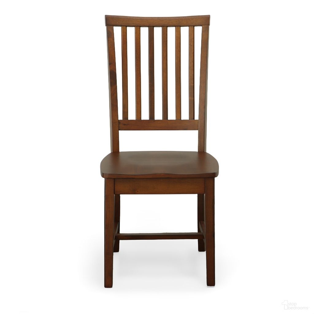 The appearance of Hudson Dining Chair In Chestnut designed by Carolina Living in the modern / contemporary interior design. This chestnut piece of furniture  was selected by 1StopBedrooms from Hudson Collection to add a touch of cosiness and style into your home. Sku: 265NC. Material: Rubberwood. Chair Type: Side Chair.