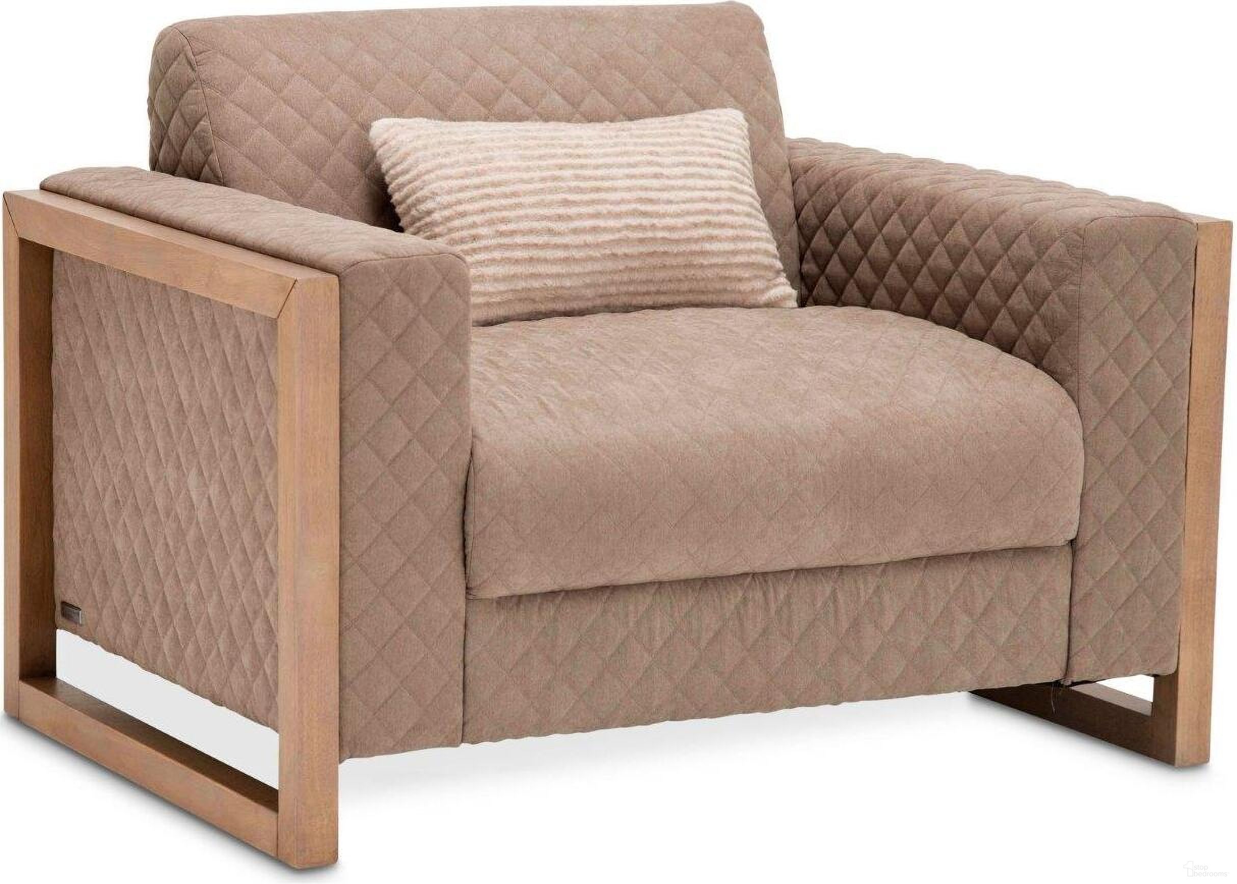 The appearance of Hudson Ferry Chair And A Half In Autumn Bronze Driftwood designed by Michael Amini in the transitional interior design. This beige piece of furniture  was selected by 1StopBedrooms from Hudson Ferry Collection to add a touch of cosiness and style into your home. Sku: KI-HUDF838-ABR-216.