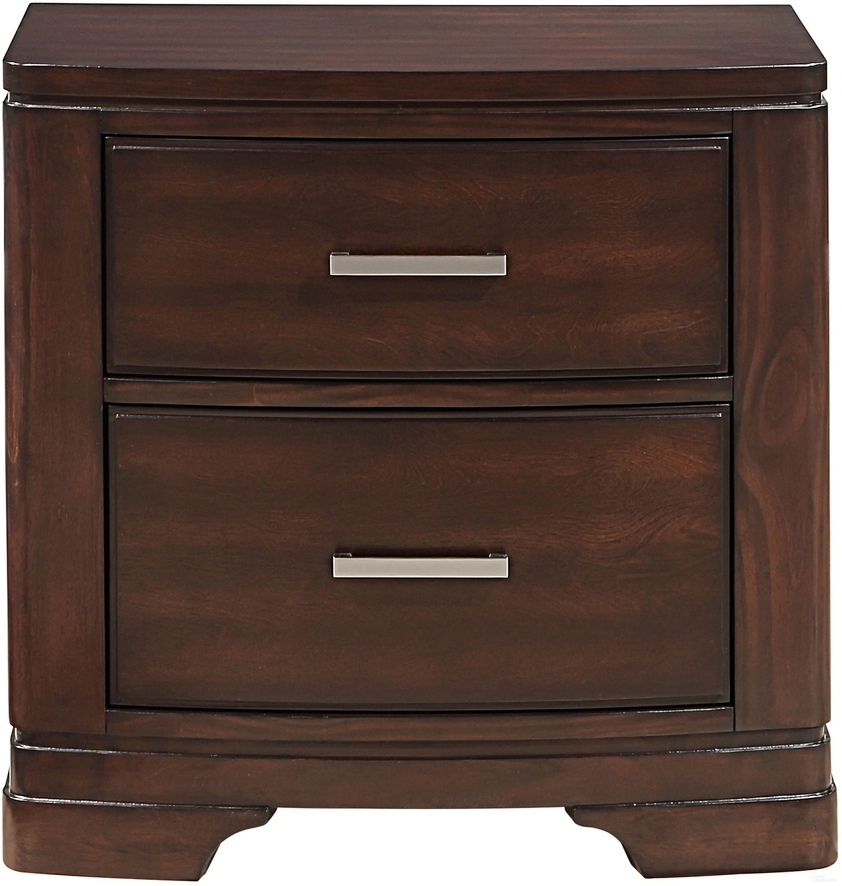 The appearance of Hudson Nightstand In Cherry designed by Homelegance in the transitional interior design. This cherry piece of furniture was selected by 1StopBedrooms from Hudson Collection to add a touch of cosiness and style into your home. Sku: 1520CH-4. Material: Wood.