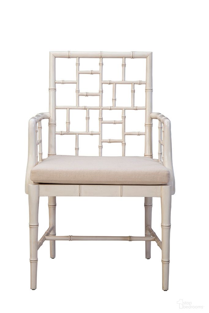 The appearance of Hugo Arm Chair In Cream designed by Furniture Classics in the modern / contemporary interior design. This cream piece of furniture  was selected by 1StopBedrooms from Hugo Collection to add a touch of cosiness and style into your home. Sku: 51804LT. Chair Type: Arm Chair. Material: Cane.