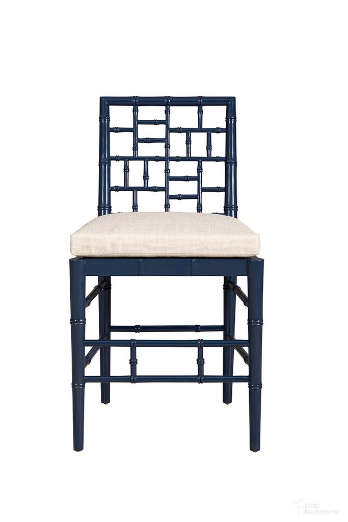 Hugo Counter Stool In Blue