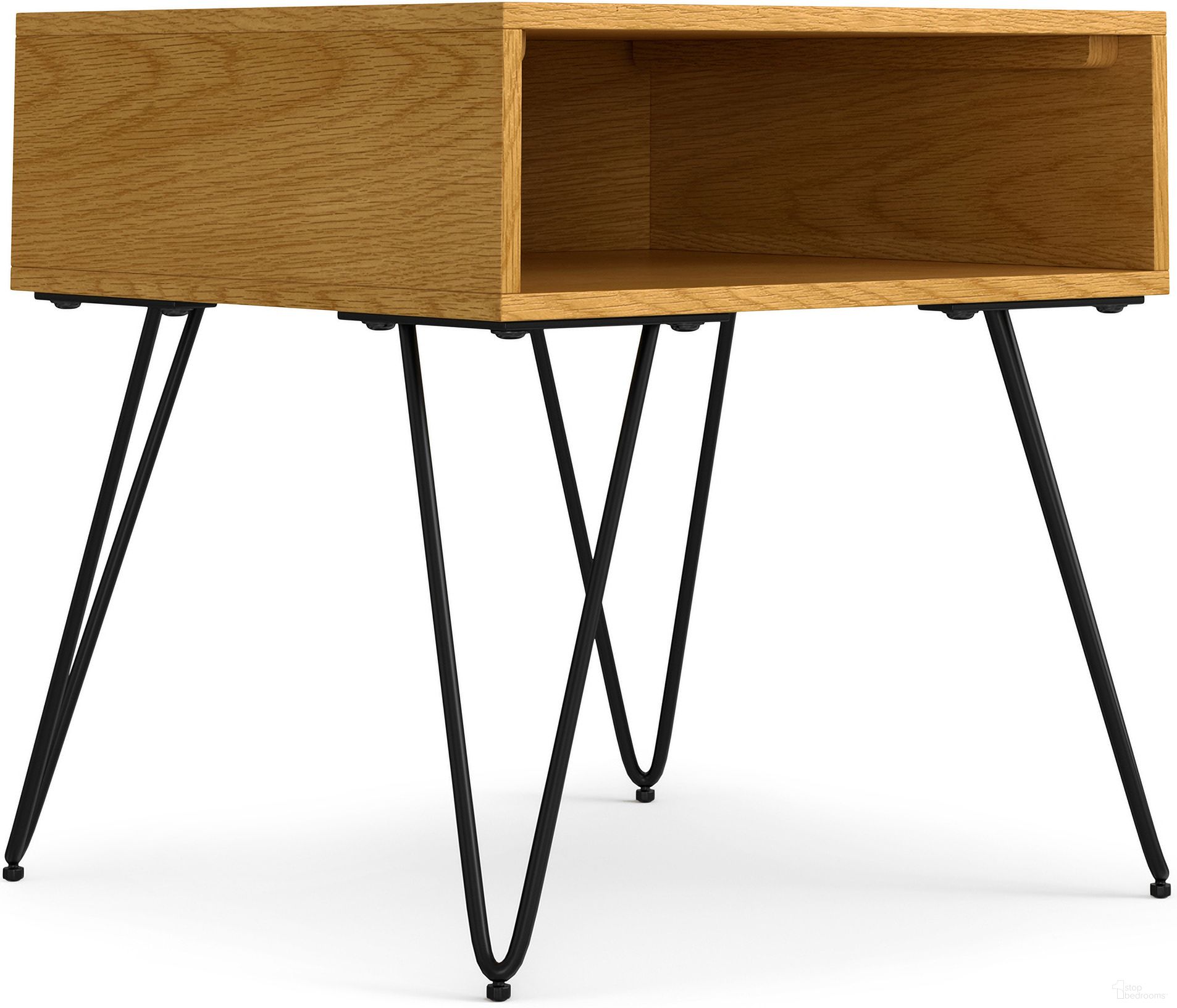 Hunter End Table In Oak Veneer