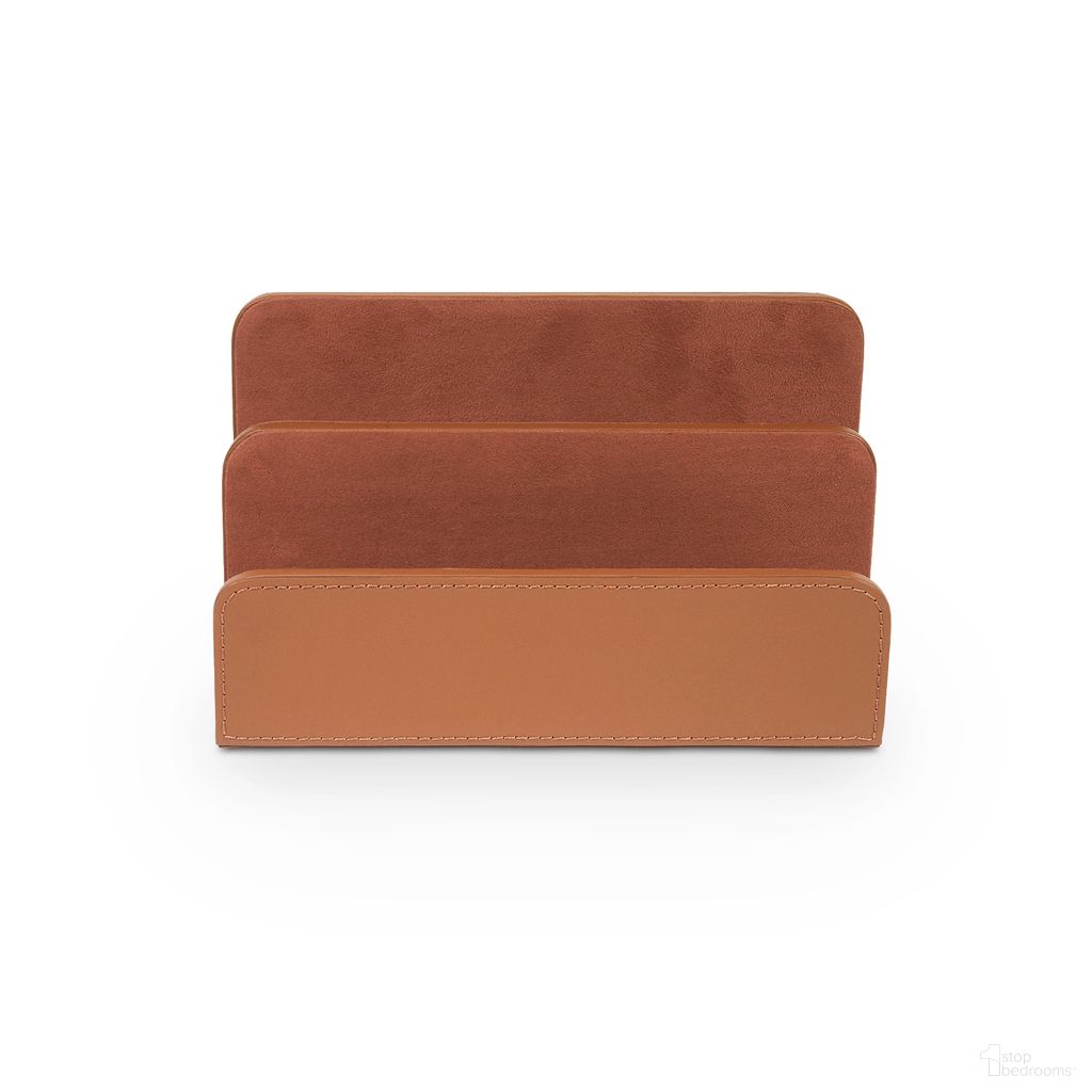 The appearance of Hunter Letter Caddy In Tan designed by Villa & House in the transitional interior design. This tan piece of furniture was selected by 1StopBedrooms from Hunter Collection to add a touch of cosiness and style into your home. Sku: HNT-2322-404. Material: Leather.