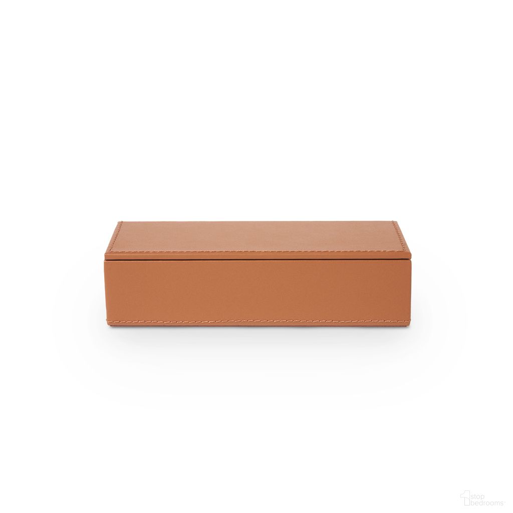 The appearance of Hunter Pin / Clip Box In Tan designed by Villa & House in the transitional interior design. This tan piece of furniture was selected by 1StopBedrooms from Hunter Collection to add a touch of cosiness and style into your home. Sku: HNT-2522-404. Material: Leather.