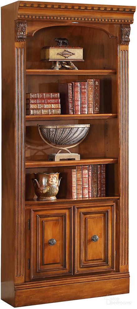 The appearance of Huntington 32 Inch Open Top Bookcase In Antique Vintage Pecan designed by Parker House in the traditional interior design. This antique vintage pecan piece of furniture  was selected by 1StopBedrooms from Huntington Collection to add a touch of cosiness and style into your home. Sku: HUN#430. Material: Poplar.