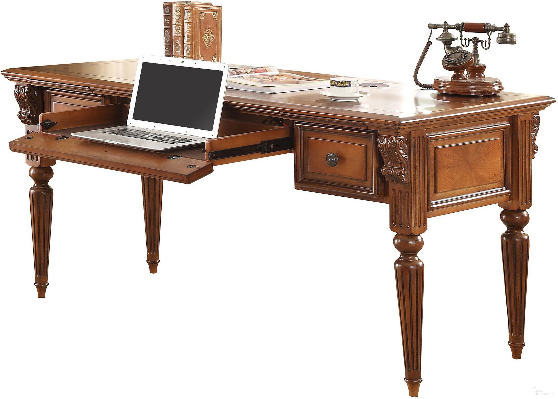 The appearance of Huntington Writing Desk In Antique Vintage Pecan designed by Parker House in the traditional interior design. This antique vintage pecan piece of furniture was selected by 1StopBedrooms from Huntington Collection to add a touch of cosiness and style into your home. Sku: HUN#485. Material: Poplar.