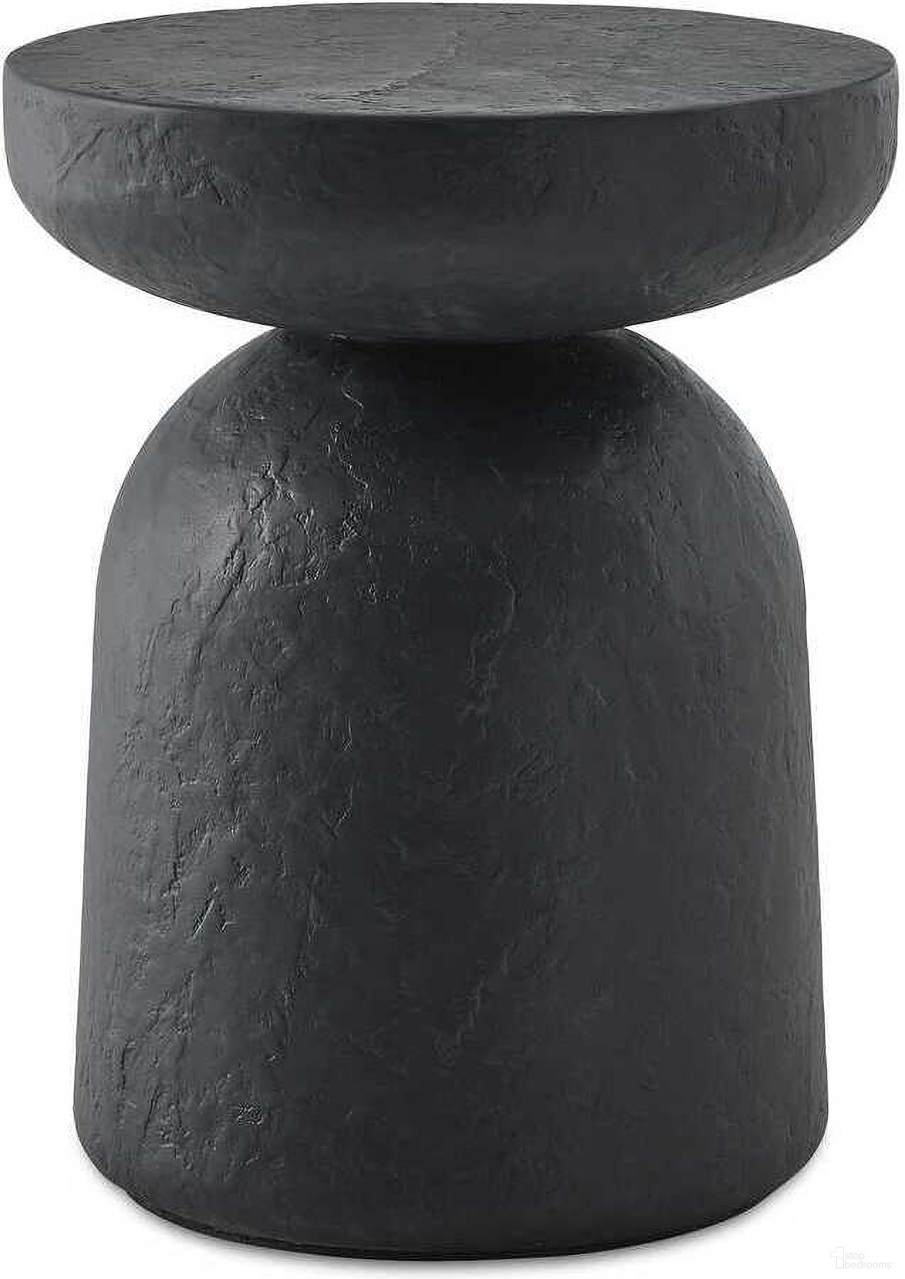 Hurlee Outdoor Accent Table In Black