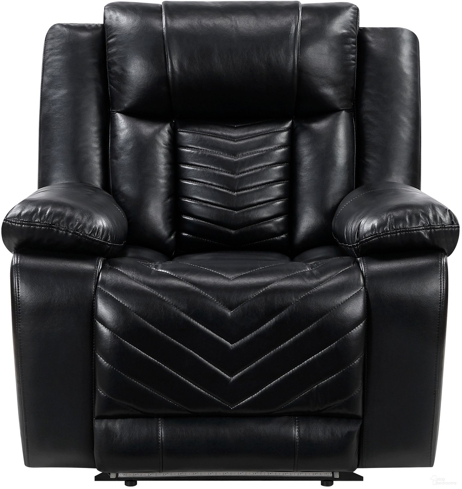 The appearance of Huron Power Reclining Chair with LED and Charging Ports In Black designed by Homelegance in the modern / contemporary interior design. This black piece of furniture was selected by 1StopBedrooms from Huron Collection to add a touch of cosiness and style into your home. Sku: 8457BLK-1PW. Material: Faux Leather.