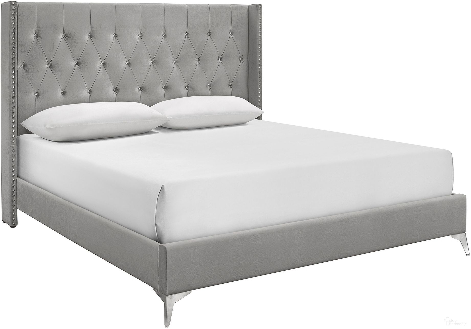 Huxley King Bed In Gray