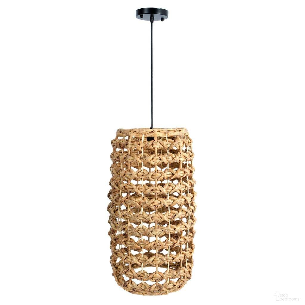 Hyacinth Long Chandelier In Natural and Black