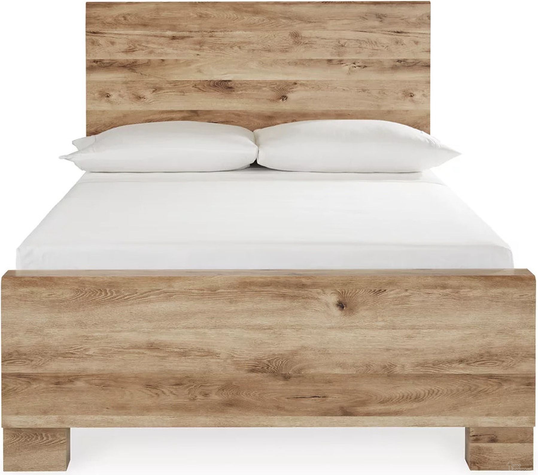 The appearance of Hyanna Full Panel Bed In Brown designed by Signature Design by Ashley in the modern / contemporary interior design. This tan brown piece of furniture was selected by 1StopBedrooms from Hyanna Collection to add a touch of cosiness and style into your home. Sku: B1050-84;B1050-86;B1050-87. Bed Type: Panel Bed. Material: Wood. Bed Size: Full.