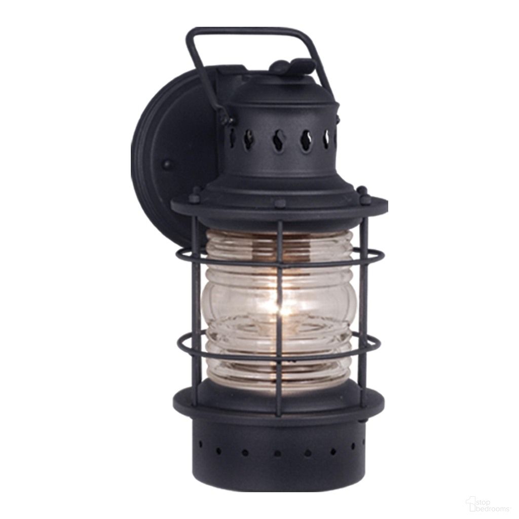 The appearance of Hyannis 5.5 Inch Outdoor Wall Light In Textured Black designed by Vaxcel in the coastal interior design. This textured black piece of furniture was selected by 1StopBedrooms from Hyannis Collection to add a touch of cosiness and style into your home. Sku: OW37051TB. Material: Steel.