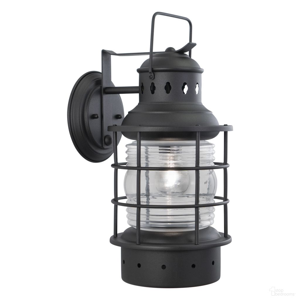The appearance of Hyannis 8 Inch Outdoor Wall Light In Textured Black designed by Vaxcel in the coastal interior design. This textured black piece of furniture was selected by 1StopBedrooms from Hyannis Collection to add a touch of cosiness and style into your home. Sku: OW37081TB. Material: Steel.