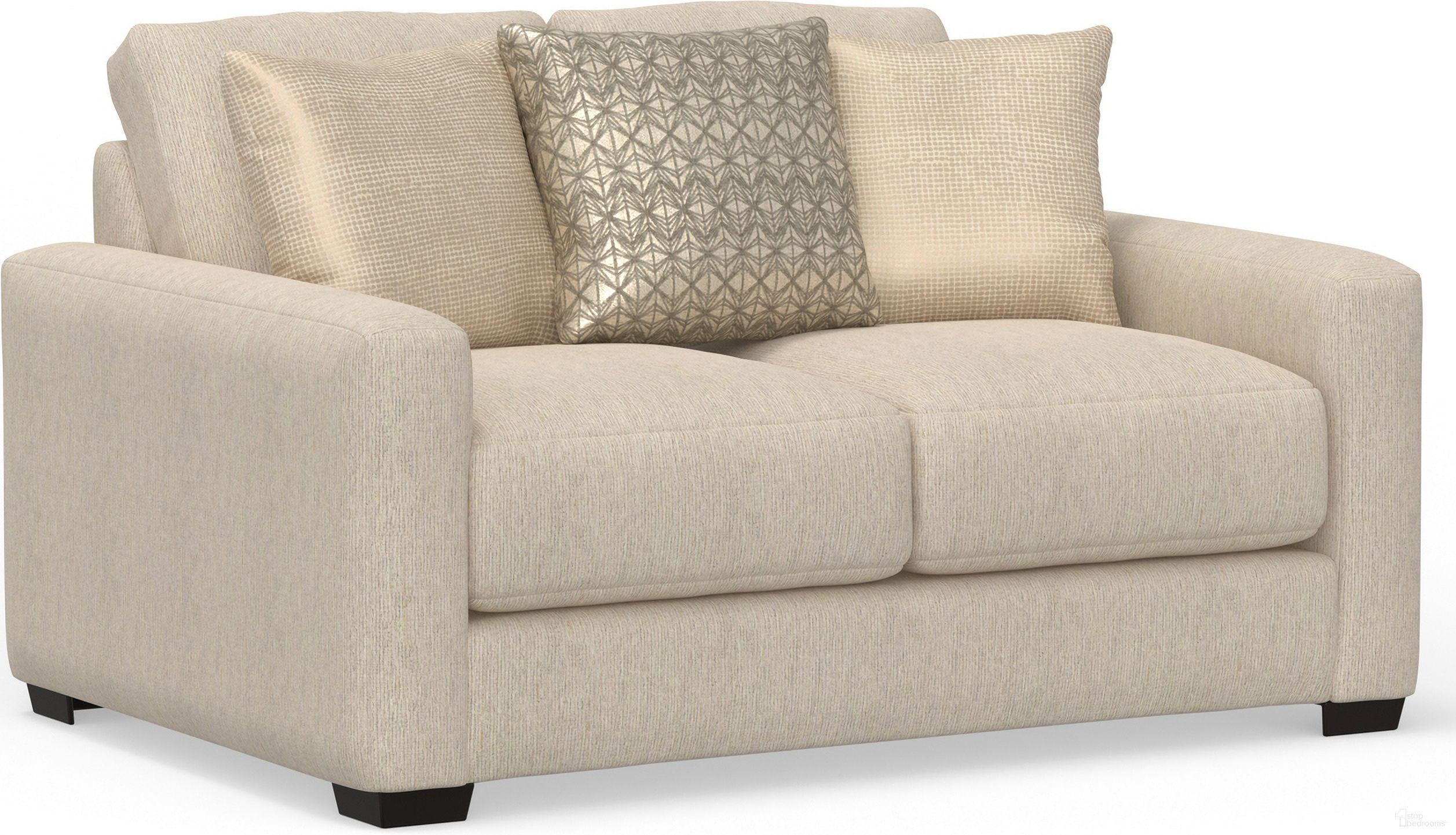 The appearance of Hyde Park Loveseat In Porcelain designed by Jackson in the modern / contemporary interior design. This porcelain piece of furniture was selected by 1StopBedrooms from Hyde Park Collection to add a touch of cosiness and style into your home. Sku: 230102162536257536. Material: Fabric.