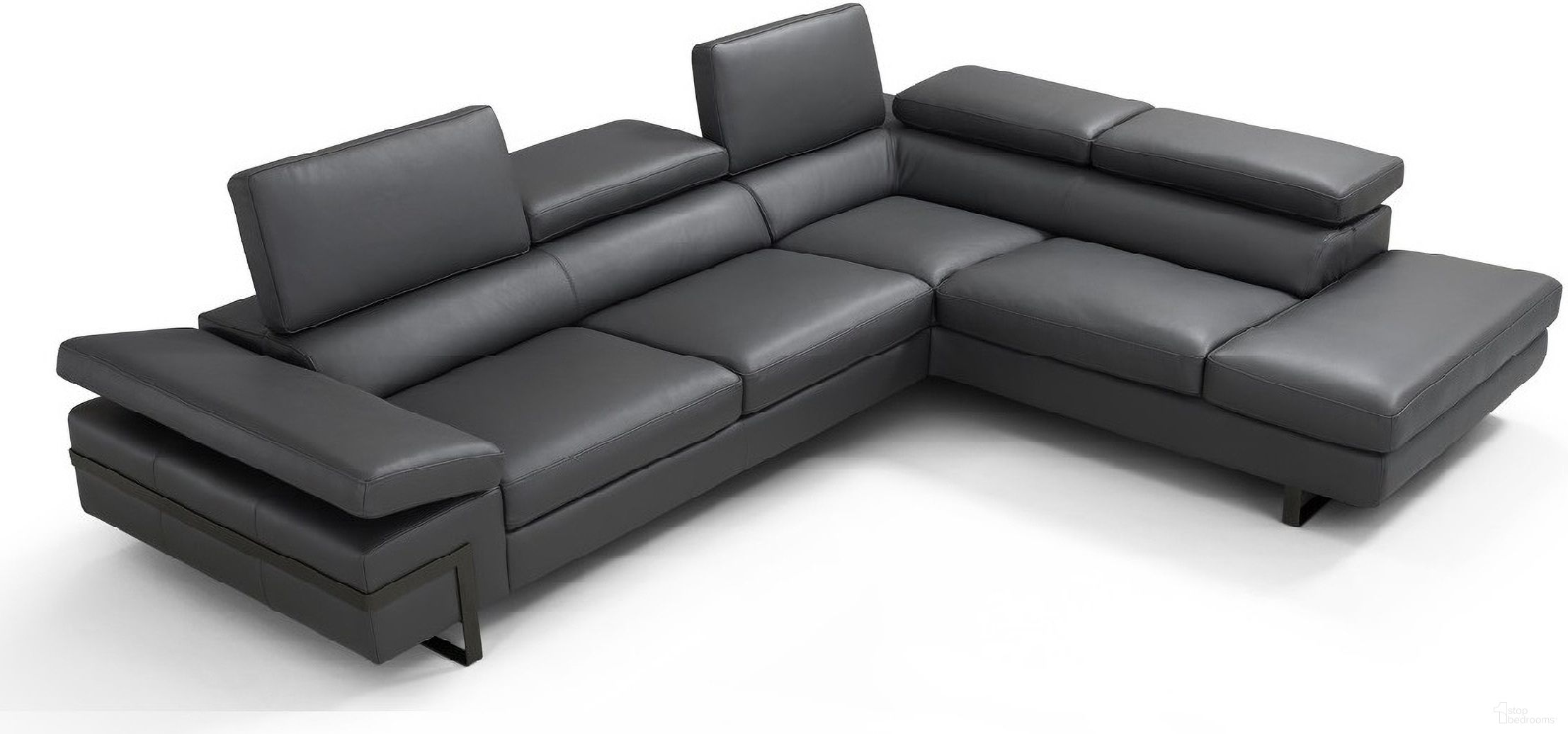 I867 Dark Grey RAF Chaise Sectional