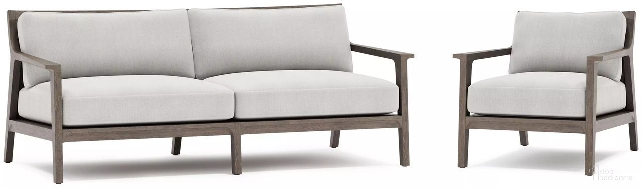 The appearance of Ibiza Outdoor Conversation Set In Weathered Teak Solid designed by Bernhardt in the modern / contemporary interior design. This weathered teak solid piece of furniture was selected by 1StopBedrooms from Ibiza Collection to add a touch of cosiness and style into your home. Sku: O1027A;O1022A. Material: Wood.