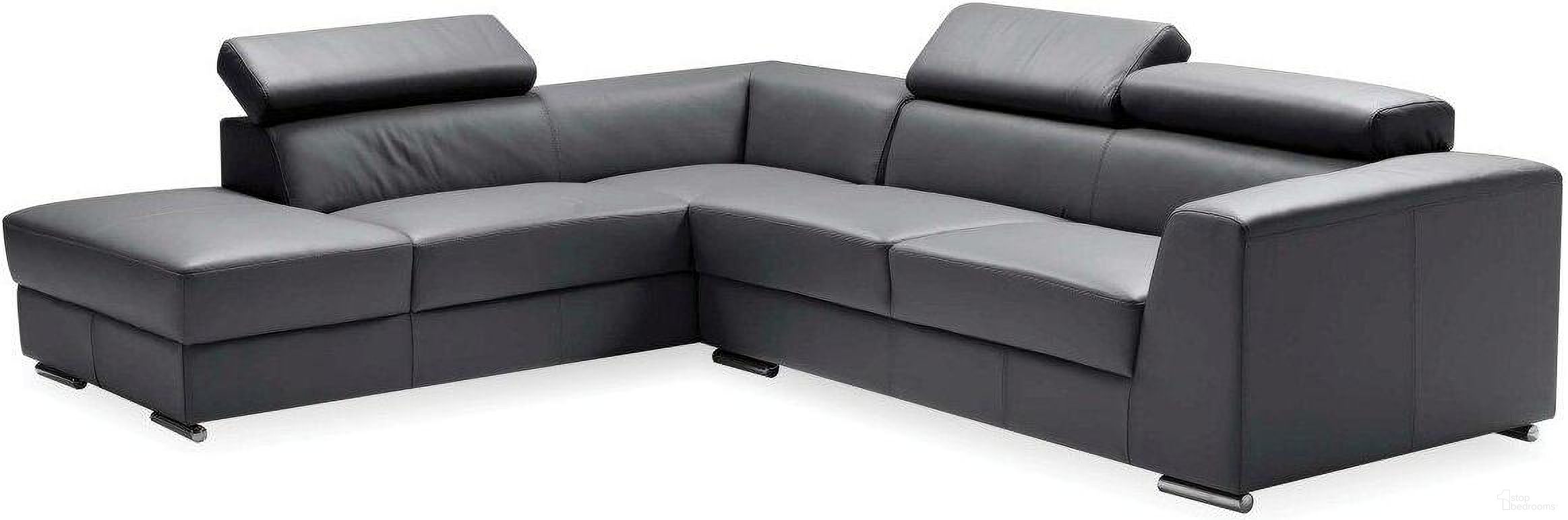 The appearance of Icon Dark Gray Premium Leather Left Side Facing Chaise Sectional designed by Mobital in the modern / contemporary interior design. This dark gray piece of furniture was selected by 1StopBedrooms from Icon Collection to add a touch of cosiness and style into your home. Sku: SEL-ICON-DGRE-PREMI. Material: Leather. Layout: L-Shape. Orientation: LAF.