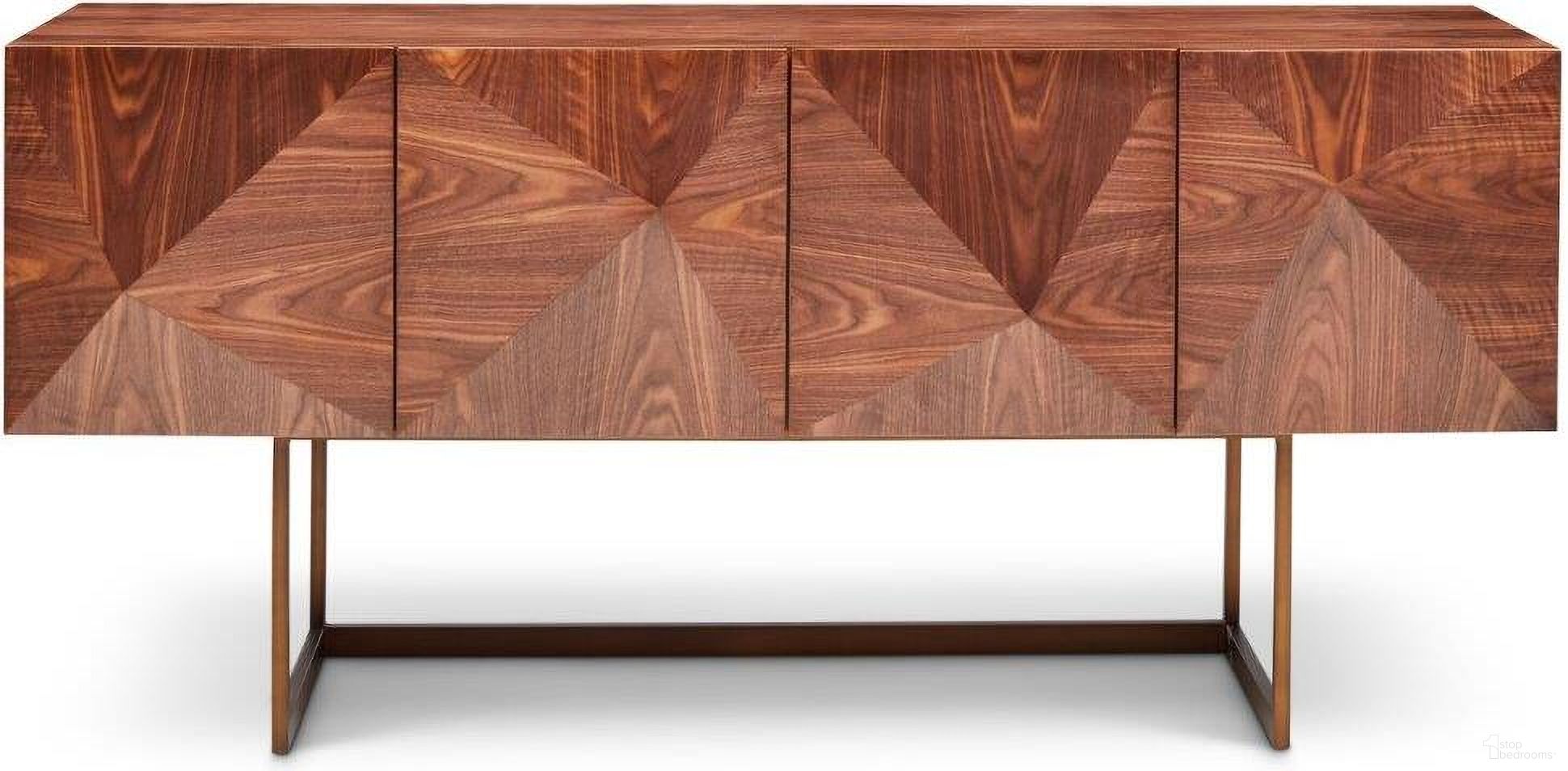 The appearance of IE Series Cube Buffet In Walnut designed by Urbia in the modern / contemporary interior design. This walnut piece of furniture  was selected by 1StopBedrooms from IE Series Collection to add a touch of cosiness and style into your home. Sku: IE-CUBE-BUF. Material: Walnut Veneer.