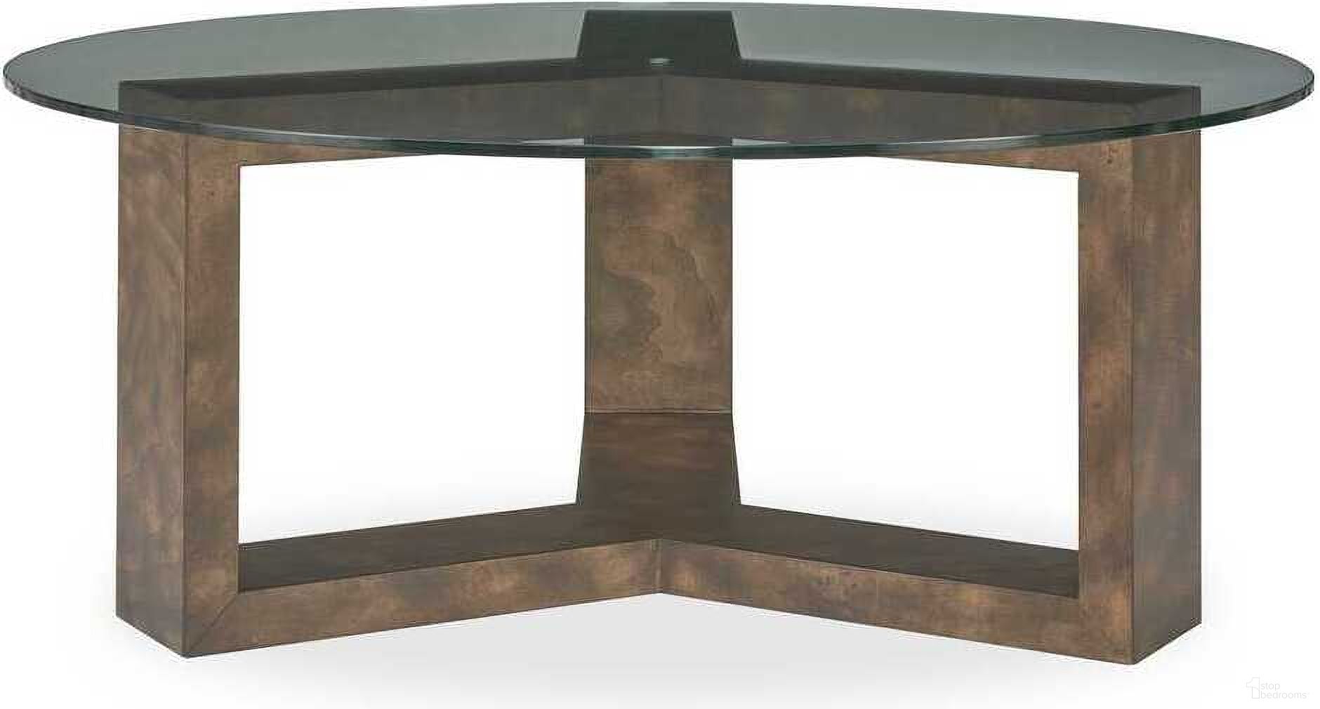 The appearance of Ignis Round Glass Coffee Table In Brown and Woodtone designed by Uttermost in the modern / contemporary interior design. This brown and woodtone piece of furniture was selected by 1StopBedrooms from Ignis Collection to add a touch of cosiness and style into your home. Sku: 50329. Material: Veneer.