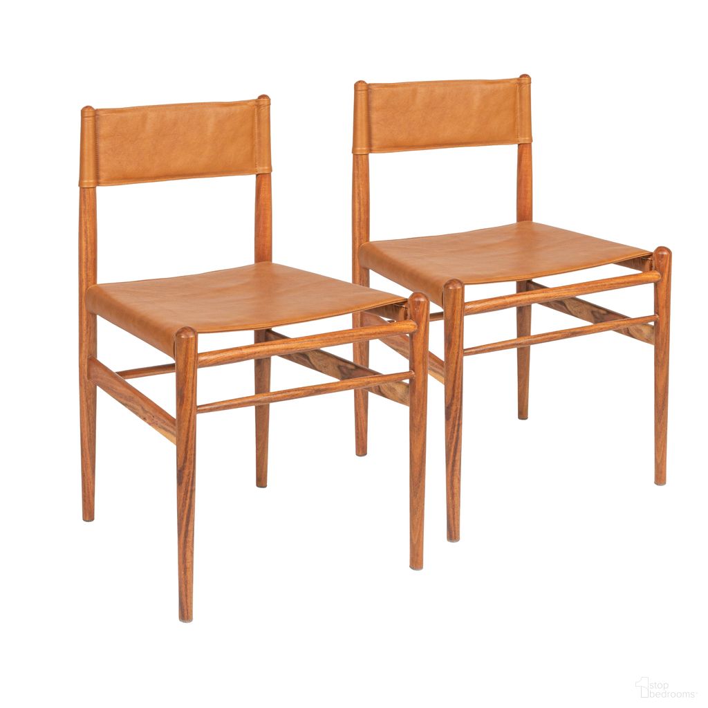 The appearance of Ikast Acacia Wood and Leather Dining Chair Set of 2 In Natural designed by Rowena Interiors in the modern / contemporary interior design. This natural piece of furniture  was selected by 1StopBedrooms from Ikast Collection to add a touch of cosiness and style into your home. Sku: EC2073. Material: Leather. Chair Type: Side Chair.