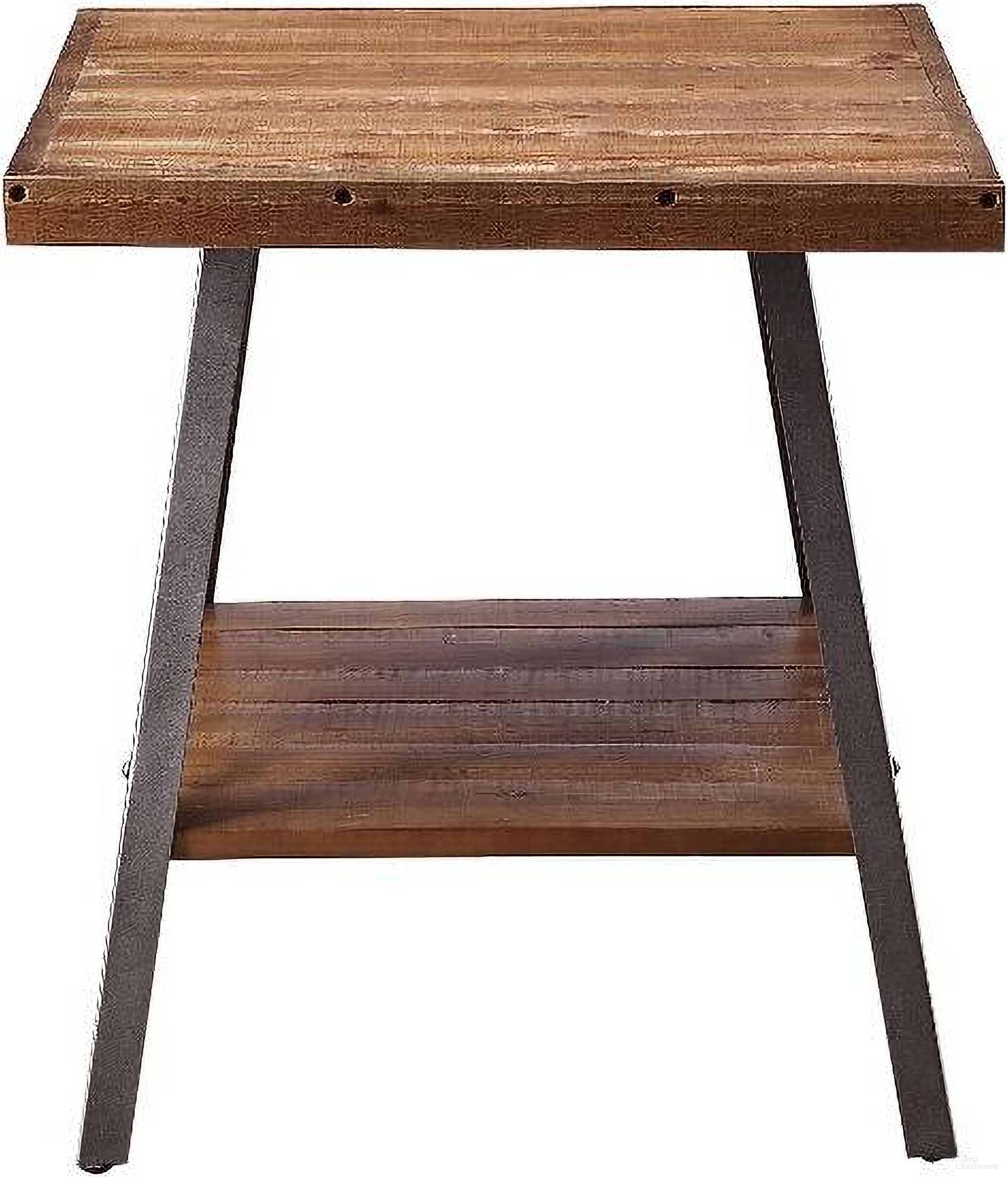 The appearance of Ikram 2-Piece End Table designed by ACME in the industrial interior design. This two-tone color piece of furniture  was selected by 1StopBedrooms from Ikram Collection to add a touch of cosiness and style into your home. Sku: 81177. Material: Wood.