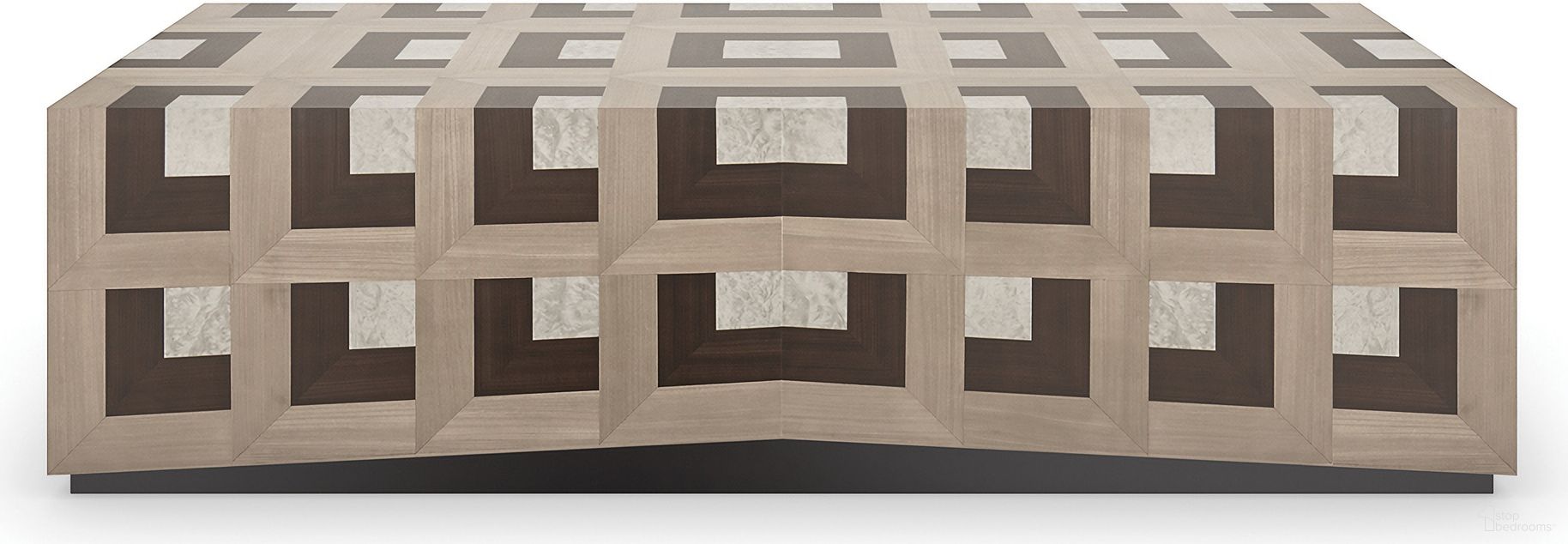 The appearance of Illusion Cocktail Table In Natural designed by Caracole in the modern / contemporary interior design. This natural piece of furniture was selected by 1StopBedrooms from Illusion Collection to add a touch of cosiness and style into your home. Sku: CLA-023-406. Material: Poplar.