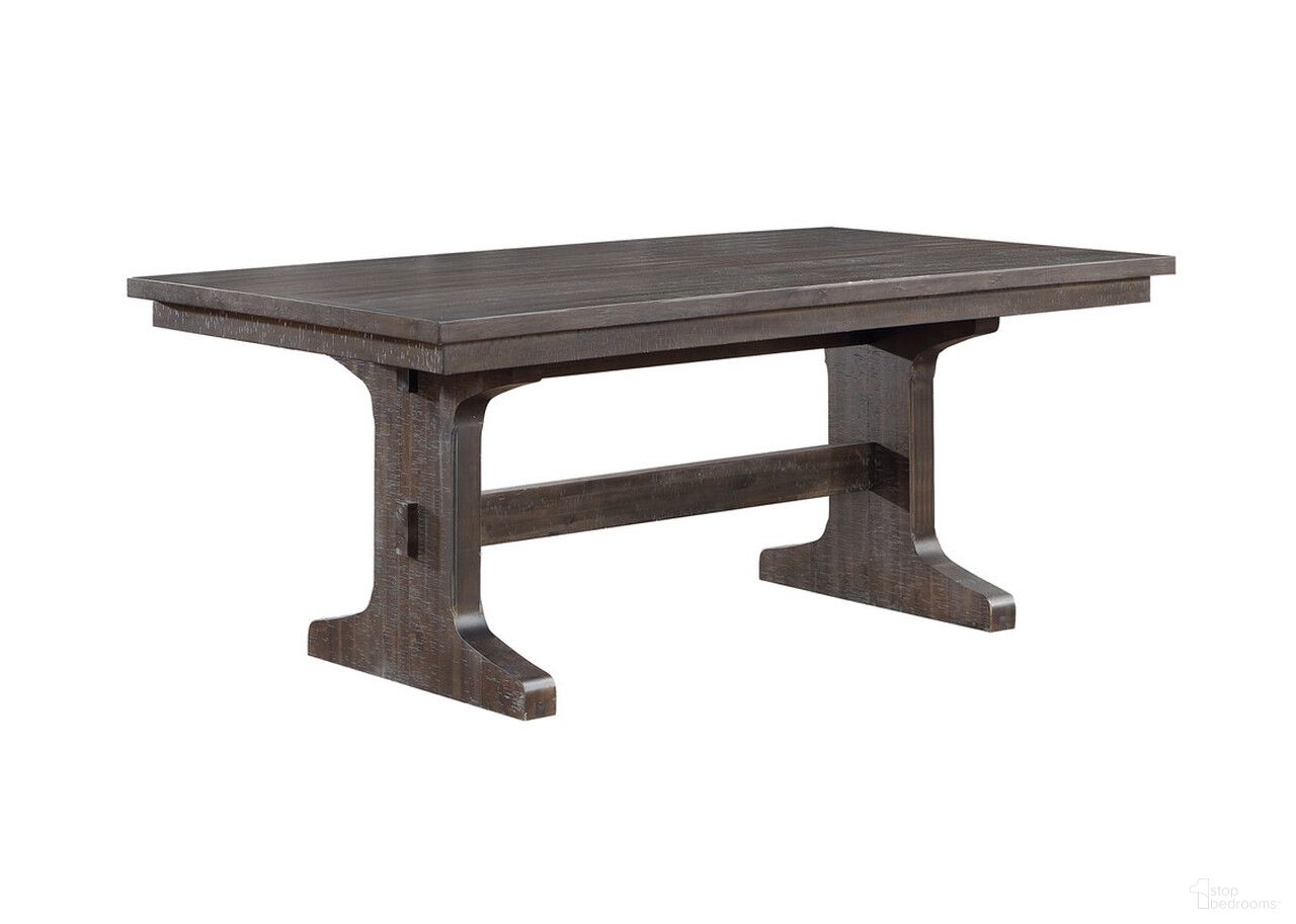 The appearance of Ilya Fixed Dining Table In Rustic Brown Wood designed by Best Quality Furniture in the traditional interior design. This rustic brown piece of furniture  was selected by 1StopBedrooms from Ilya Collection to add a touch of cosiness and style into your home. Sku: D162-DT. Table Base Style: Trestle. Material: Wood. Table Top Shape: Rectangular. Size: 40" x 72".