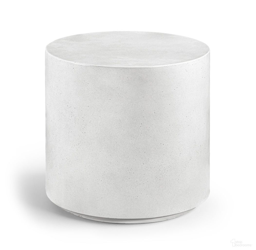 The appearance of Imperia Concrete Indoor and Outdoor End Table In White designed by Meridian in the modern / contemporary interior design. This white piece of furniture  was selected by 1StopBedrooms from Imperia Collection to add a touch of cosiness and style into your home. Sku: 99060White-ET. Material: Concrete.