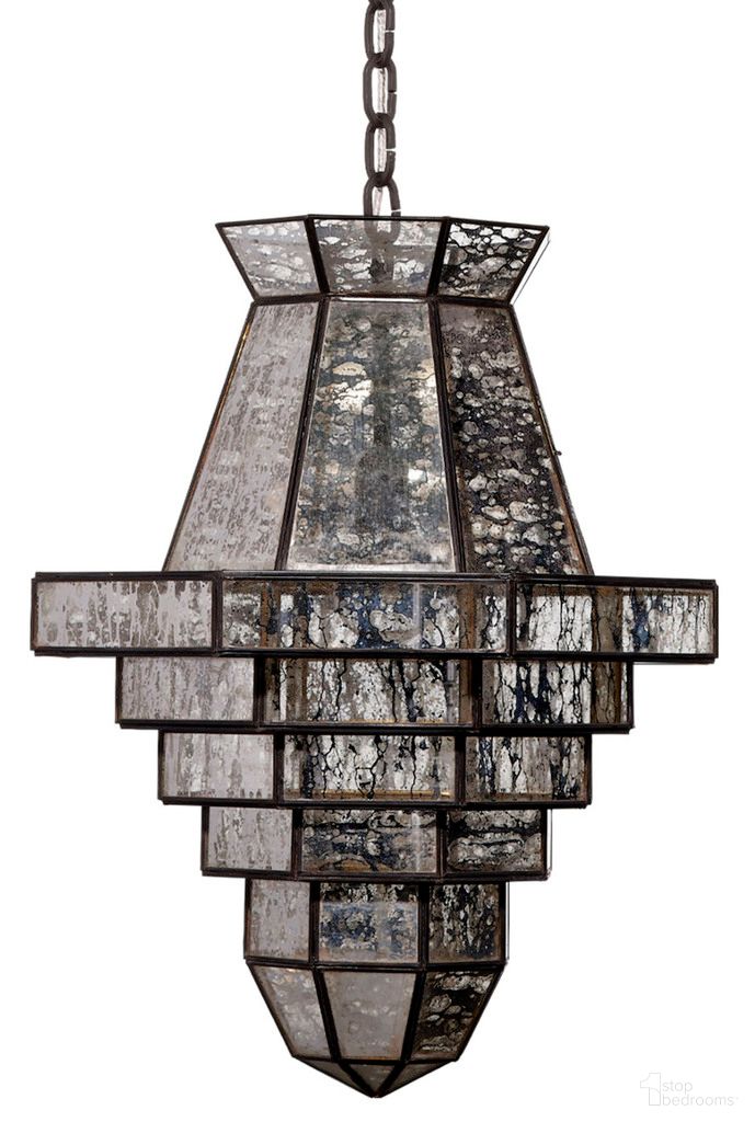 Imperial 1-Light Glass and Metal Pendant In Black