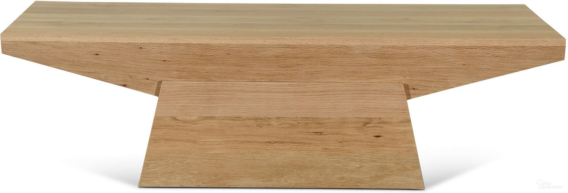 Incus 58 Inch Coffee Table In Natural Oak