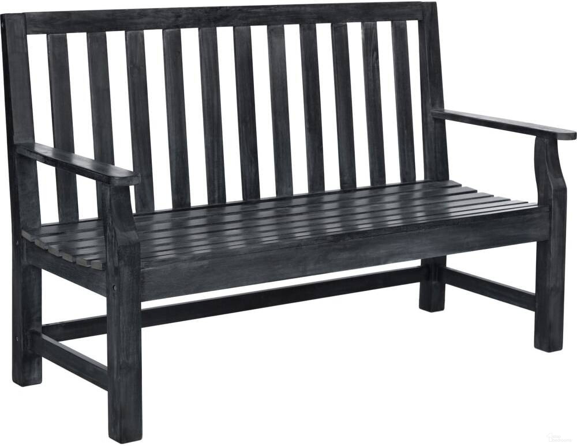 The appearance of Indaka Dark Slate Grey Bench designed by Safavieh in the traditional interior design. This grey and slate piece of furniture  was selected by 1StopBedrooms from Indaka Collection to add a touch of cosiness and style into your home. Sku: PAT6703K. Material: Steel.