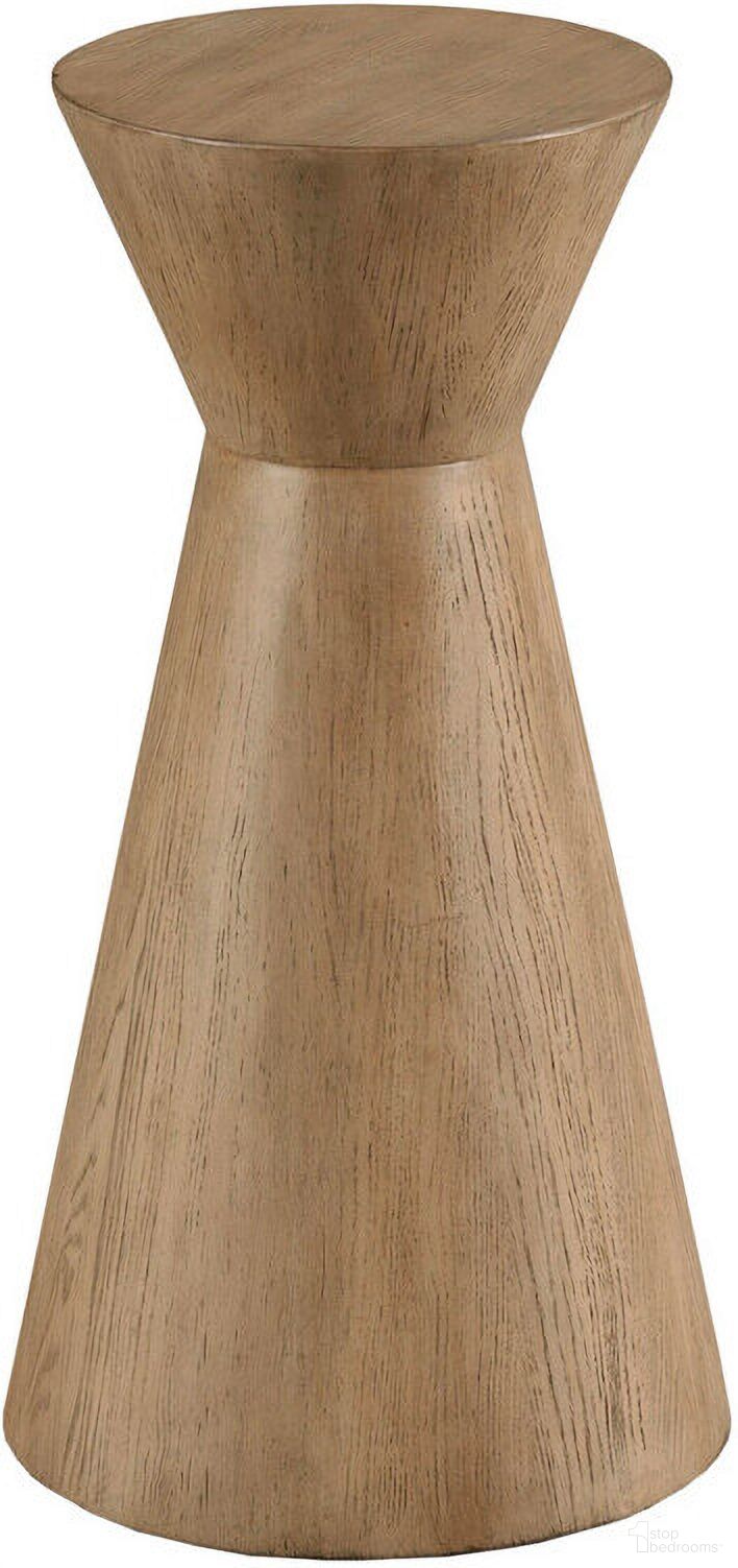 The appearance of Indiya Round Accent Table designed by Hammary in the modern / contemporary interior design. This sandalwood piece of furniture was selected by 1StopBedrooms from Indiya Collection to add a touch of cosiness and style into your home. Sku: 376-919. Material: Wood.