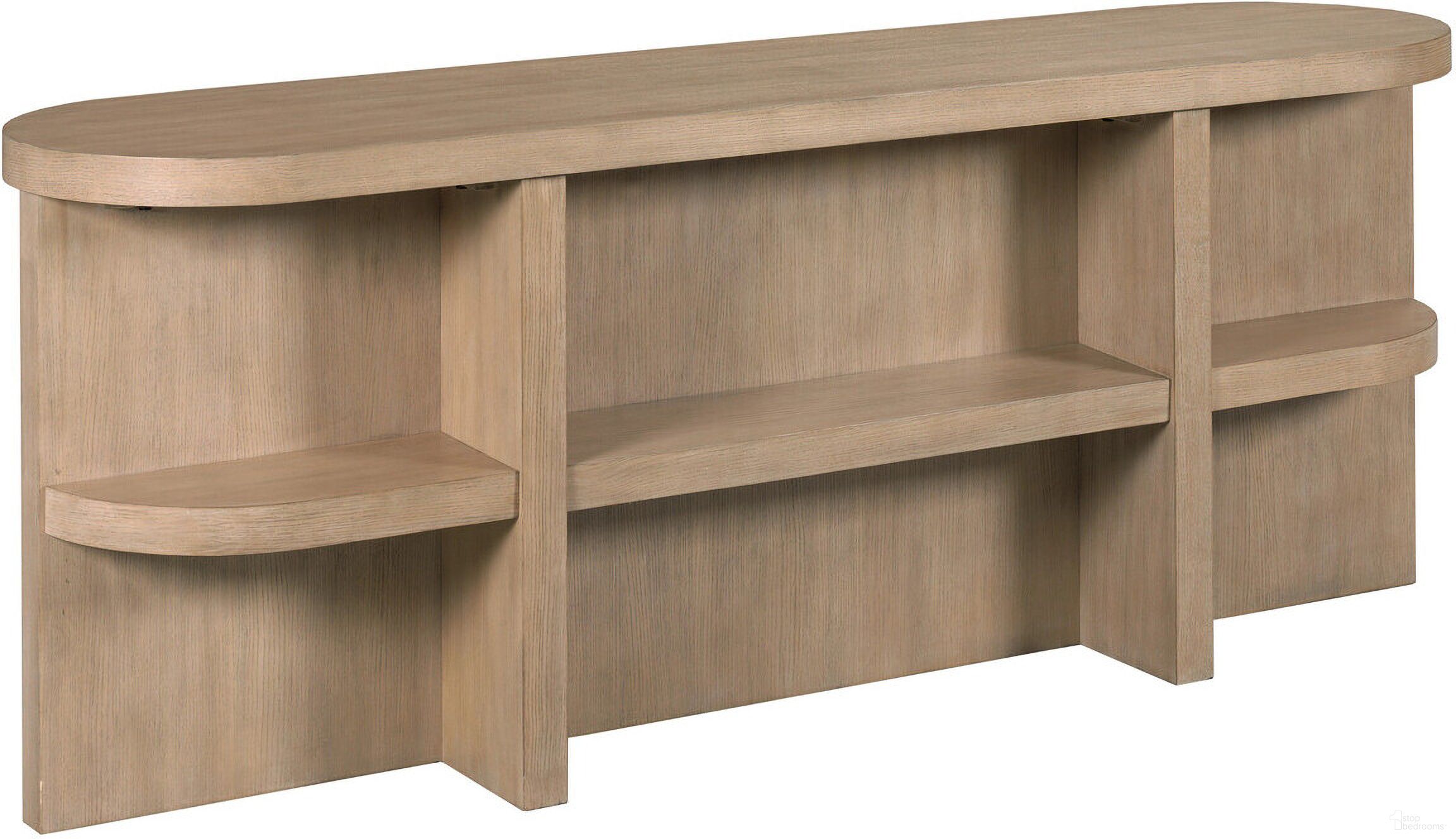The appearance of Indiya Sofa Console Table In Sandalwood designed by Hammary in the modern / contemporary interior design. This sandalwood piece of furniture was selected by 1StopBedrooms from Indiya Collection to add a touch of cosiness and style into your home. Sku: 376-925. Material: Wood.