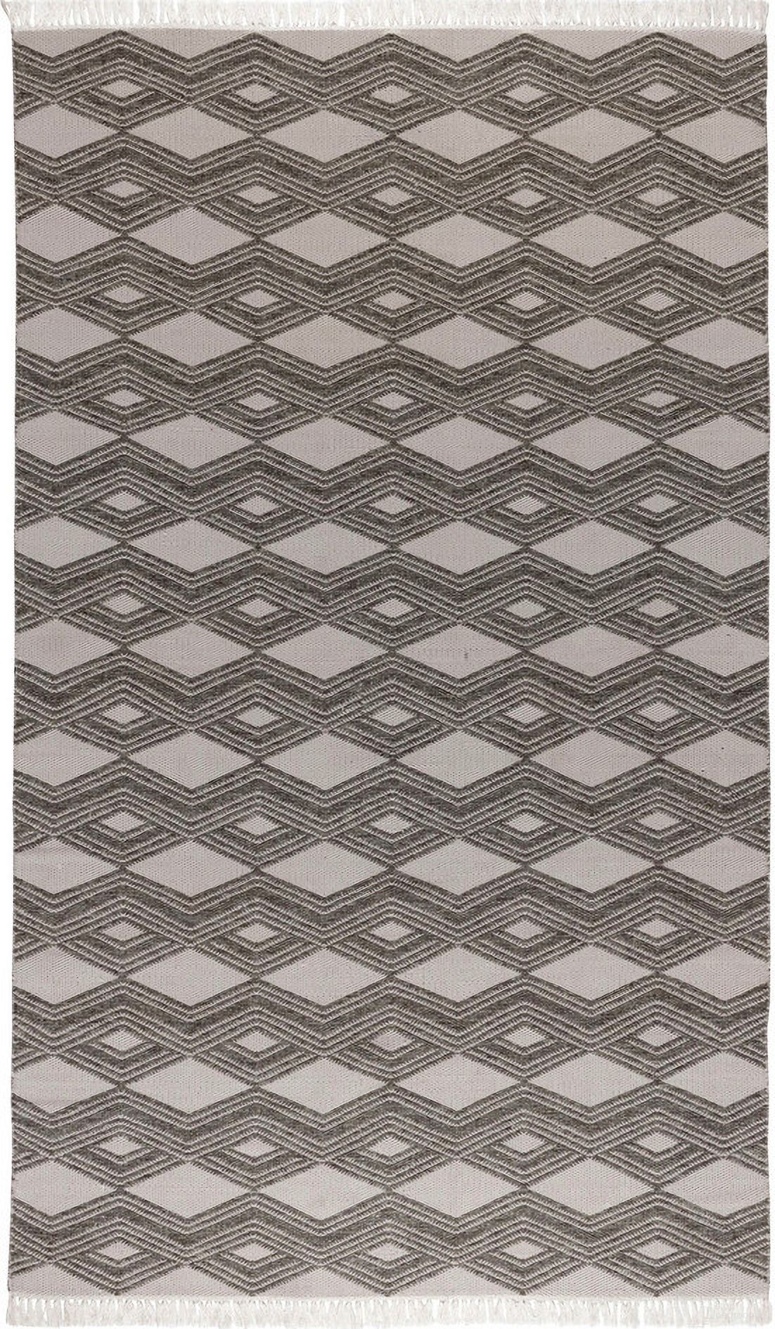 Indr/Outdr Banning 2x3 Rug In Pebble Gray