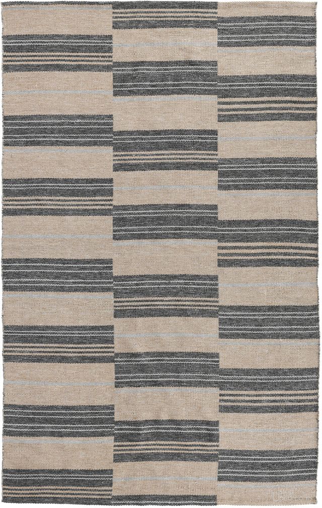 Indr/Outdr Colton 8x10 Rug In Stripe Charcoal