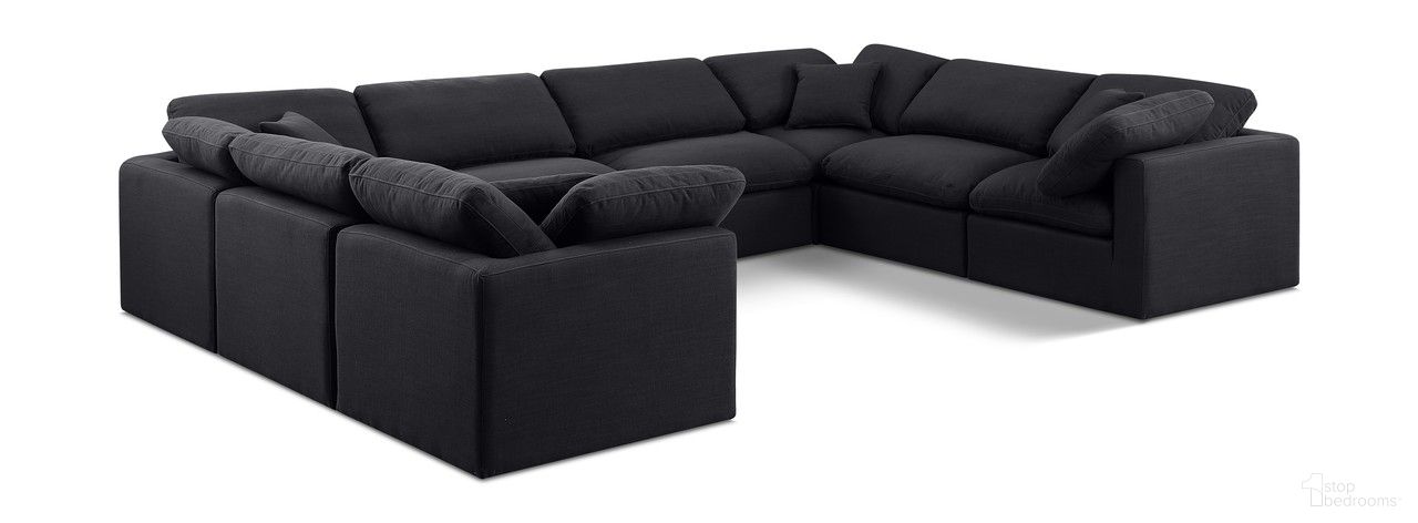 The appearance of Indulge Linen Textured Fabric 8 Piece Modular Sectional In Black designed by Meridian in the modern / contemporary interior design. This black piece of furniture was selected by 1StopBedrooms from Indulge Collection to add a touch of cosiness and style into your home. Sku: 141Black-Armless;141Black-Armless;141Black-Armless;141Black-Armless;141Black-Corner;141Black-Corner;141Black-Corner;141Black-Corner. Material: Linen.