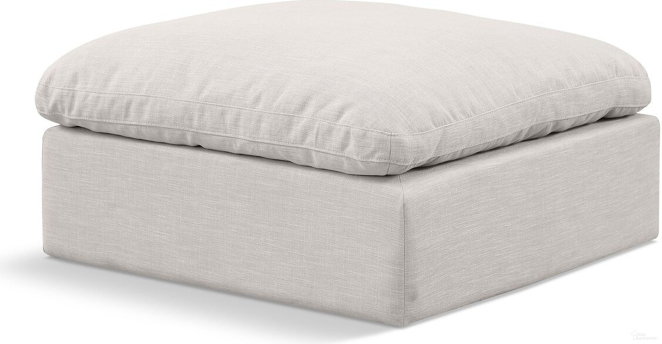 The appearance of Indulge Linen Textured Fabric Ottoman In Cream designed by Meridian in the modern / contemporary interior design. This cream piece of furniture was selected by 1StopBedrooms from Indulge Collection to add a touch of cosiness and style into your home. Sku: 141Cream-Ott. Material: Wood.