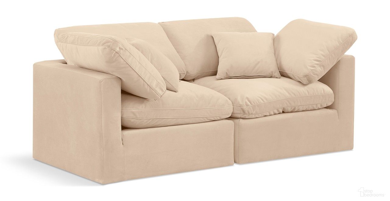 The appearance of Indulge 2 Piece Modular Sofa In Beige Velvet designed by Meridian in the modern / contemporary interior design. This beige velvet piece of furniture was selected by 1StopBedrooms from Indulge Collection to add a touch of cosiness and style into your home. Sku: 147Beige-Corner;147Beige-Corner. Material: Wood.