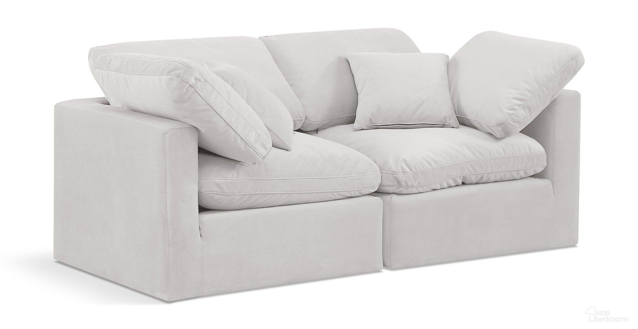 The appearance of Indulge 2 Piece Modular Sofa In Cream Velvet designed by Meridian in the modern / contemporary interior design. This cream velvet piece of furniture was selected by 1StopBedrooms from Indulge Collection to add a touch of cosiness and style into your home. Sku: 147Cream-Corner;147Cream-Corner. Material: Wood.