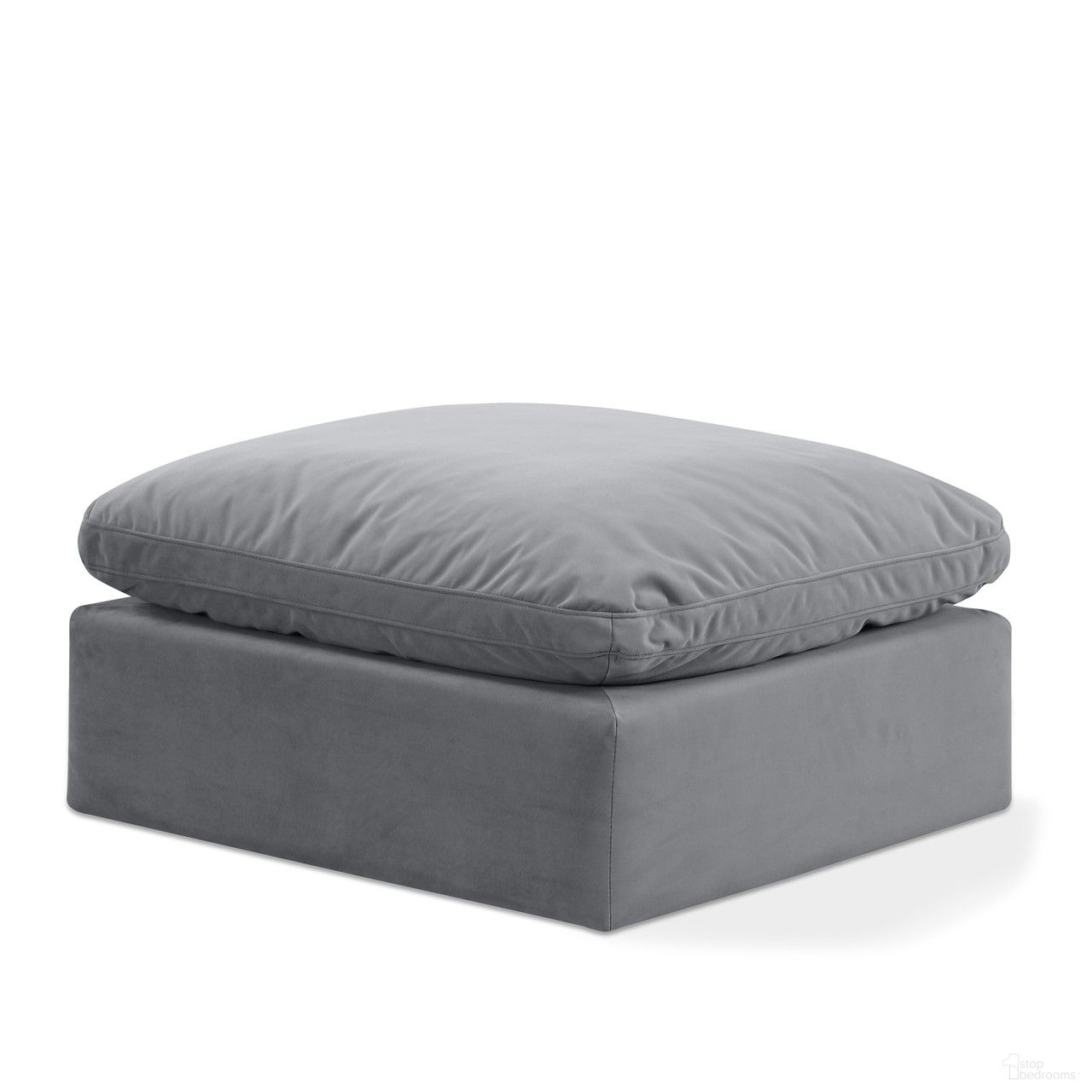 The appearance of Indulge Ottoman In Grey Velvet designed by Meridian in the modern / contemporary interior design. This grey velvet piece of furniture was selected by 1StopBedrooms from Indulge Collection to add a touch of cosiness and style into your home. Sku: 147Grey-Ott. Material: Velvet.