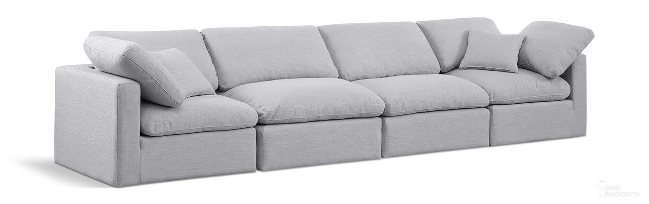 The appearance of Indulge Textured Fabric 4 Piece Modular Sofa In Grey Linen designed by Meridian in the modern / contemporary interior design. This grey linen piece of furniture was selected by 1StopBedrooms from Indulge Collection to add a touch of cosiness and style into your home. Sku: 141Grey-Armless;141Grey-Armless;141Grey-Corner;141Grey-Corner. Material: Wood.